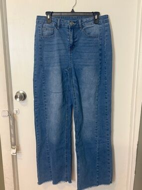 Blue Wide Leg Jeans - Size 12